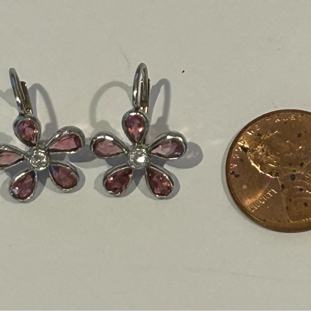 Vintage Cathy Waterman Large Sapphire Diamond  Earrings - Picture 5 of 5